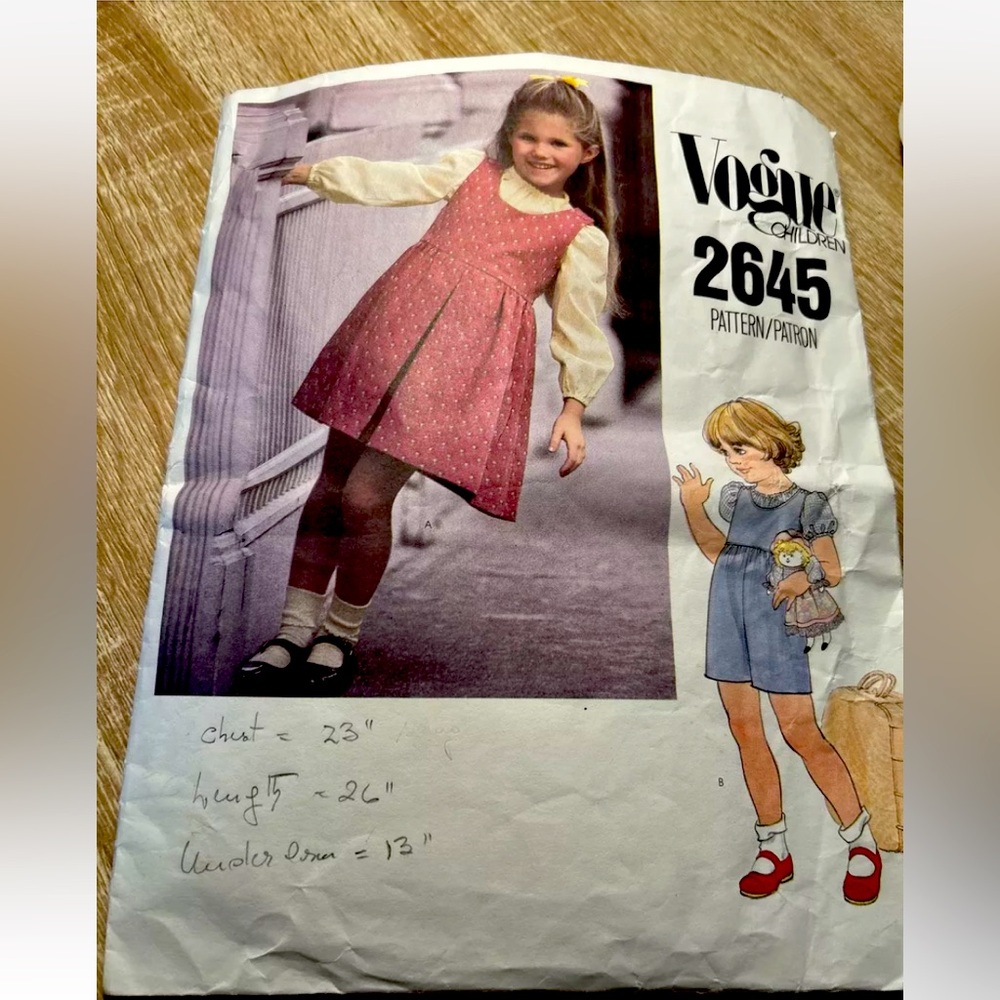 Vogue children’s pattern